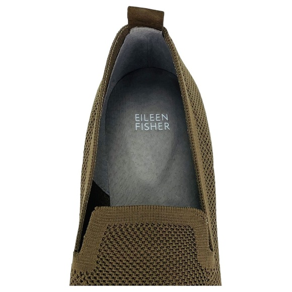 Eileen Fisher Lindy Olive Green Womens Loafers Size 6.5M - Picture 7 of 9